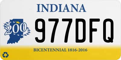IN license plate 977DFQ