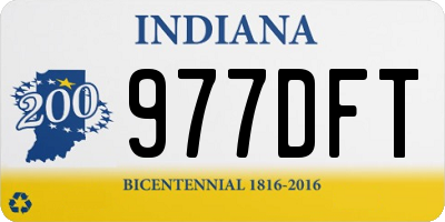 IN license plate 977DFT