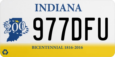 IN license plate 977DFU