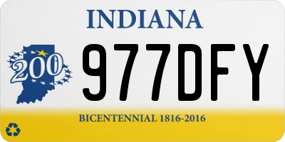 IN license plate 977DFY