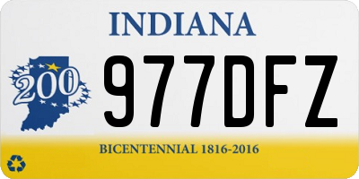 IN license plate 977DFZ