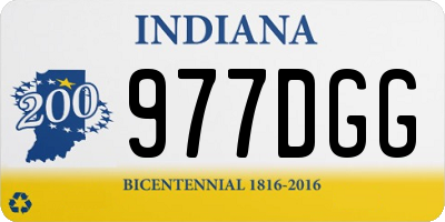 IN license plate 977DGG
