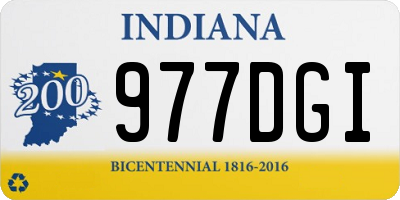 IN license plate 977DGI