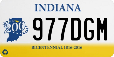 IN license plate 977DGM