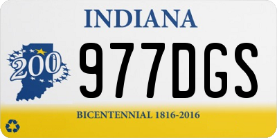 IN license plate 977DGS