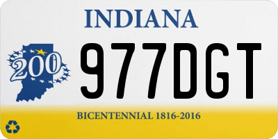 IN license plate 977DGT