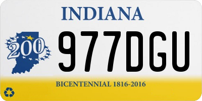 IN license plate 977DGU