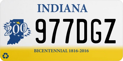 IN license plate 977DGZ