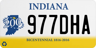 IN license plate 977DHA