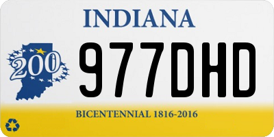IN license plate 977DHD