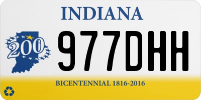 IN license plate 977DHH