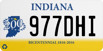 IN license plate 977DHI
