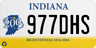 IN license plate 977DHS
