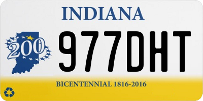 IN license plate 977DHT