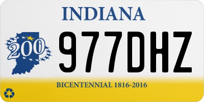IN license plate 977DHZ