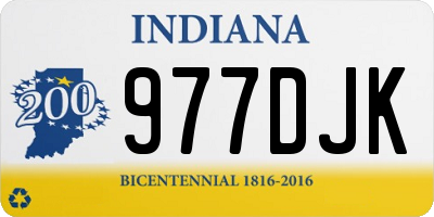 IN license plate 977DJK