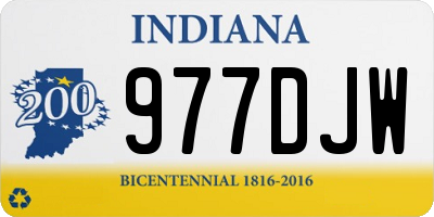 IN license plate 977DJW