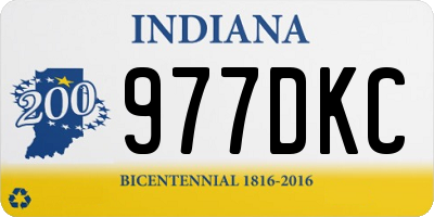 IN license plate 977DKC