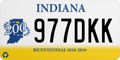 IN license plate 977DKK