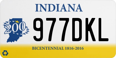 IN license plate 977DKL