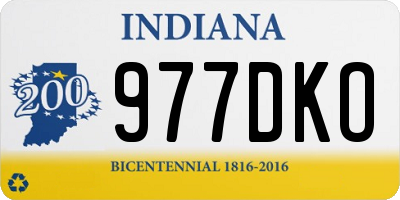 IN license plate 977DKO