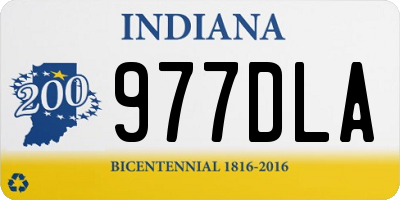 IN license plate 977DLA
