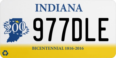 IN license plate 977DLE