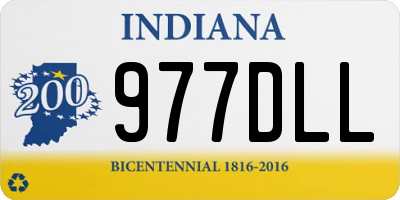 IN license plate 977DLL