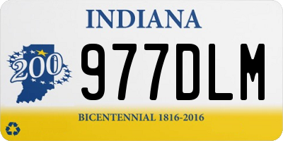 IN license plate 977DLM