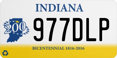IN license plate 977DLP