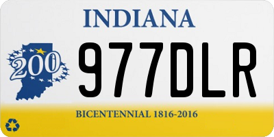 IN license plate 977DLR