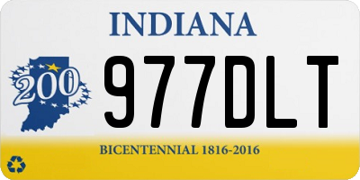 IN license plate 977DLT
