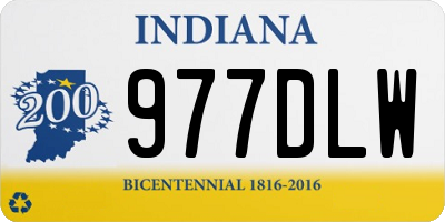 IN license plate 977DLW