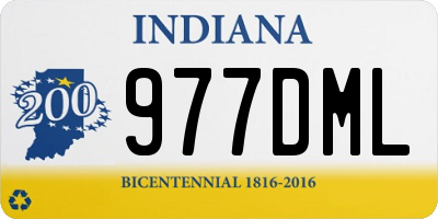 IN license plate 977DML