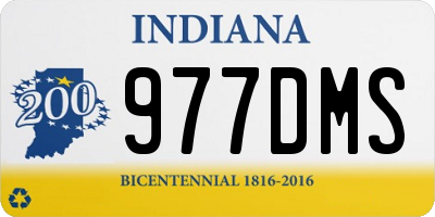 IN license plate 977DMS