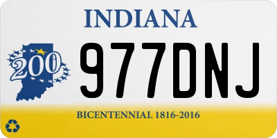 IN license plate 977DNJ