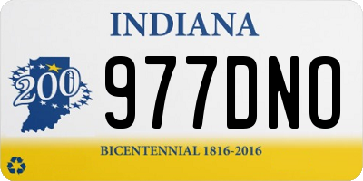 IN license plate 977DNO