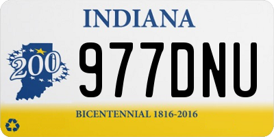 IN license plate 977DNU