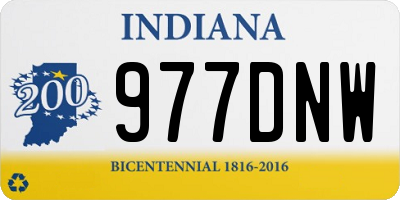 IN license plate 977DNW