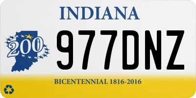 IN license plate 977DNZ