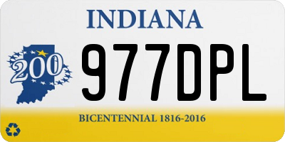 IN license plate 977DPL