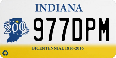 IN license plate 977DPM