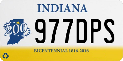 IN license plate 977DPS