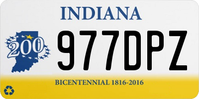 IN license plate 977DPZ