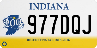 IN license plate 977DQJ