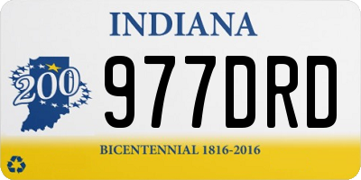 IN license plate 977DRD