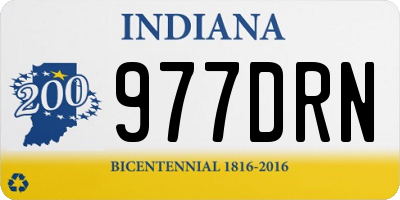 IN license plate 977DRN