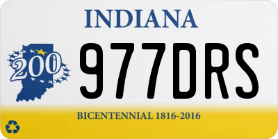 IN license plate 977DRS