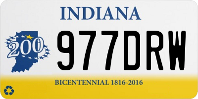 IN license plate 977DRW