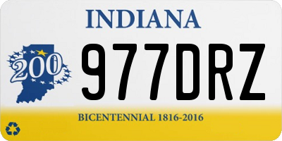 IN license plate 977DRZ